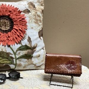 Vintage Hand Tooled Leather Wallet